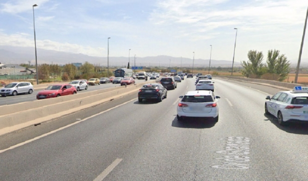 Punto donde ha tenido el primero de los dos accidentes en la GR-30 (EMERGENCIAS 112 ANDALUCÍA)