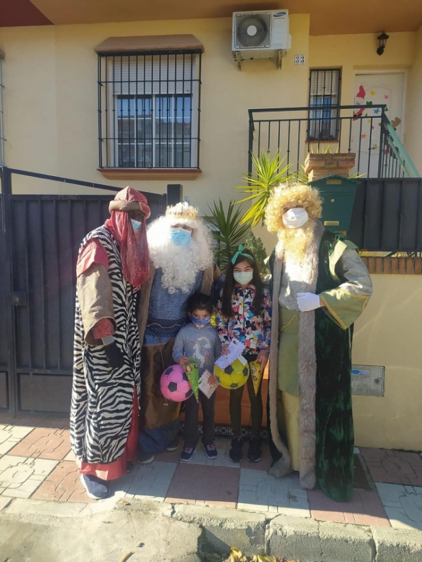 Reyes Magos a domicilio de Cúllar Vega el año pasado (AYTO. CÚLLAR VEGA) 