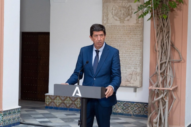 El presidente del Consejo Económico y Social, Juan Marín, en el acto de la jura de su cargo (FRANCISCO J. OLMO)