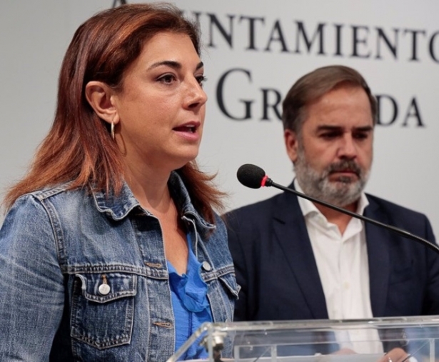 Raquel Ruz, en imagen de archivo, en una rueda de prensa con Jacobo Calvo (AYUNTAMIENTO)