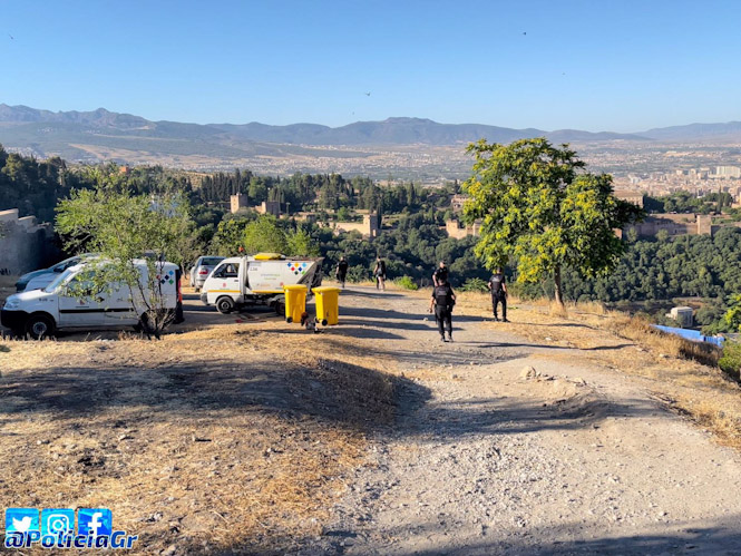 Operativo en las cuevas del Cerro de San Miguel, en imagen de archivo (POLICÍA LOCAL)