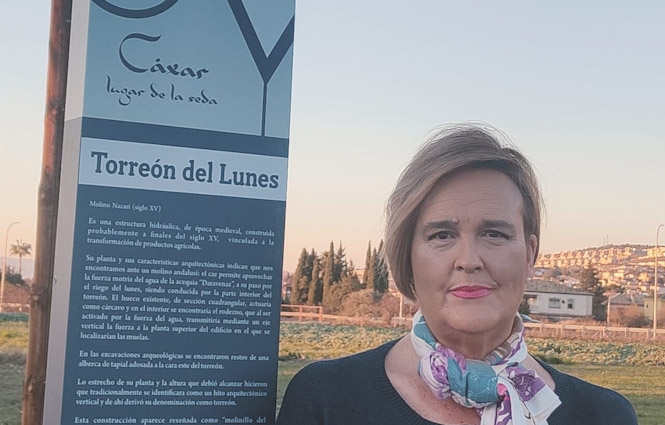 La candidata de IU a la alcaldía de Cájar, Patricia Serrano (IU)