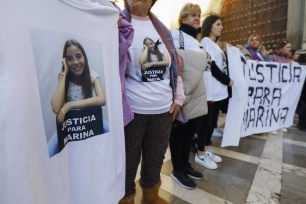 Familiares y amigas de Marina piden justicia antes del juicio por asesinato contra su novia. Archivo (ÁLEX CÁMARA - EUROPA PRESS) 