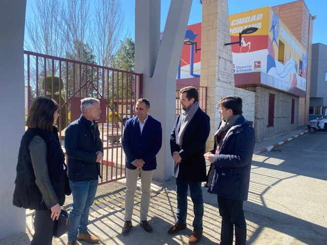 Imagen de la visita a la Ciudad Deportiva de Armilla (PP)