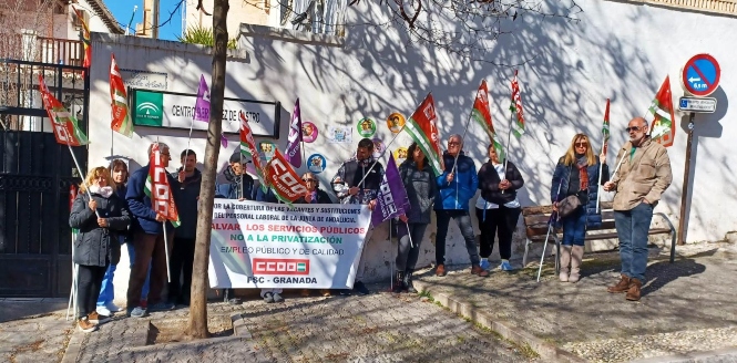Imagen de la concentración (CCOO) 