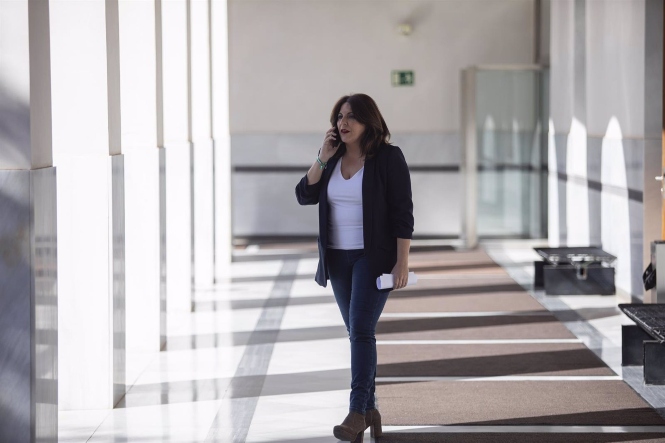 La portavoz de grupo parlamentario PSOE-A, Ángeles Férriz (MARÍA JOSÉ LÓPEZ / EUROPA PRESS) 