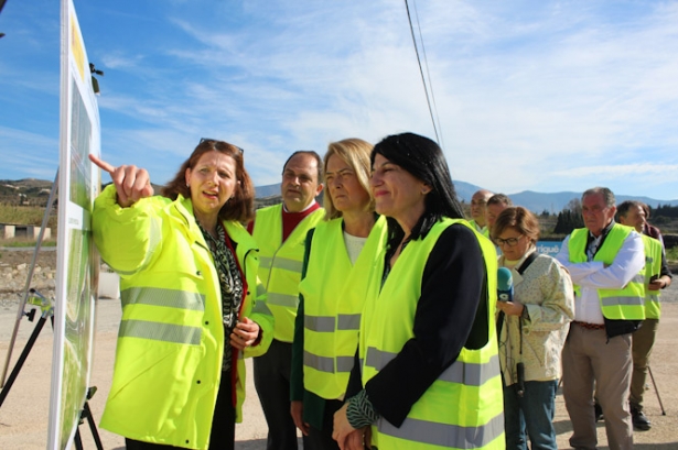 Imagen de la visita al inicio de las obras (SUBDELEGACIÓN)