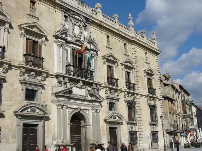 Tribunal Superior de Justicia de Andalucía, en el edificio de la Chancillería de Granada, en imagen de archivo (COMPROMISO POR ANDALUCÍA-CANILES) 