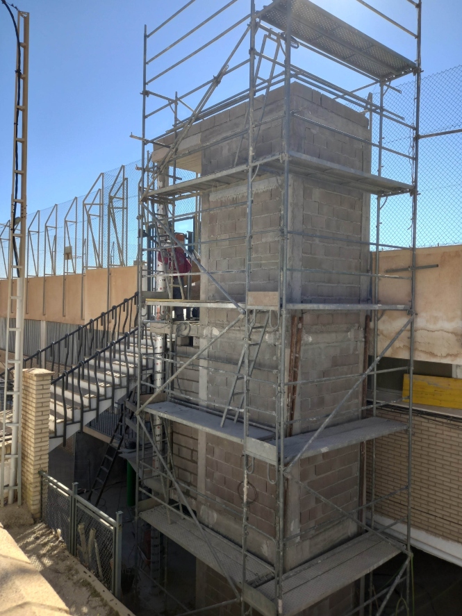 Obras en un centro educativo (JUNTA) 