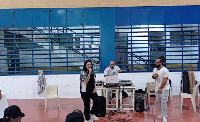 Imagen de la visita al centro penitenciario (JUNTA)