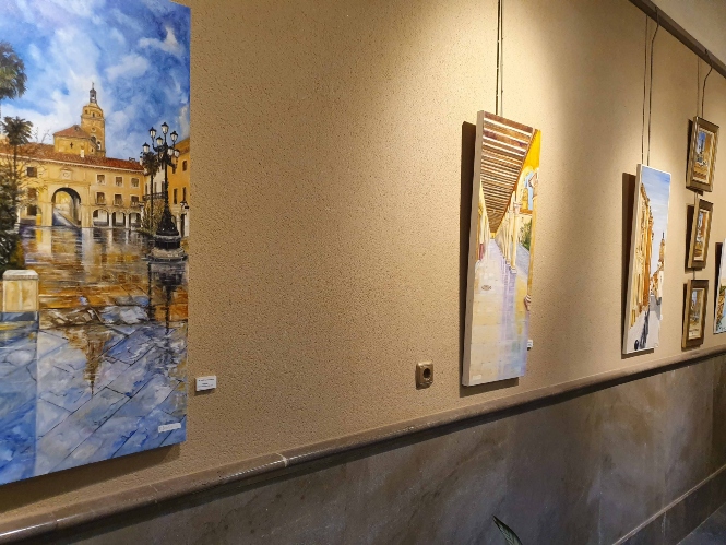 Algunas de las obras de la exposición (AYTO. GUADIX)