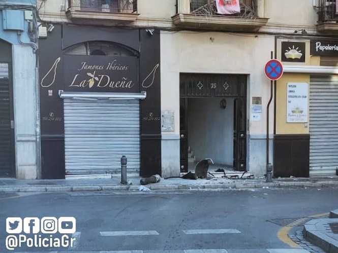 Escenario del accidente. (POLICÍA LOCAL DE GRANADA)