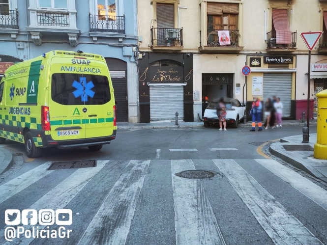 Escenario del atropello (POLICÍA LOCAL DE GRANADA) 