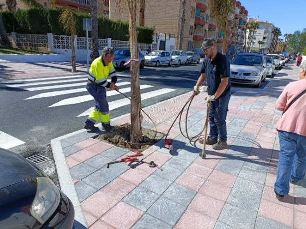 Instalación de riego por goteo (AYTO. ALMUÑÉCAR)