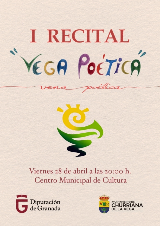 Cartel del recital `Vega Poética` (AYTO. CHURRIANA) 