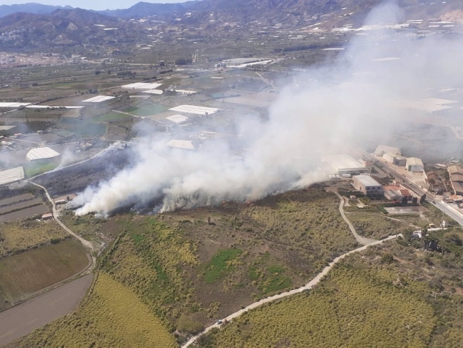 Incendio agrícola entre Motril y Salobreña (INFOCA) 