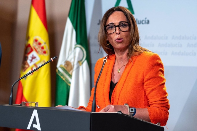 La consejera de Fomento, Articulación del Territorio y Vivienda, Rocío Díaz, en imagen de archivo en San Telmo (FRANCISCO J. OLMO / EUROA PRESS)