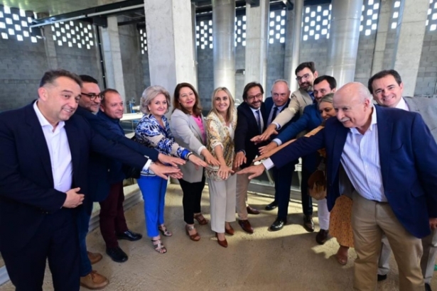 Imagen de la visita al colector de Cúllar Vega (JUNTA) 