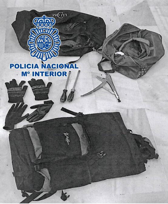 Material robado (POLICÍA NACIONAL)