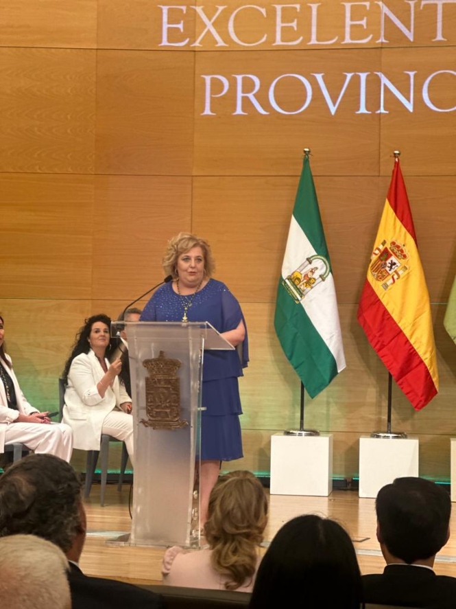 La portavoz del grupo provincial socialista, Fátima Gómez (PSOE)