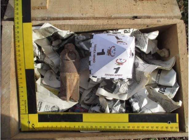 Una granada de la Guerra Civil (GUARDIA CIVIL)