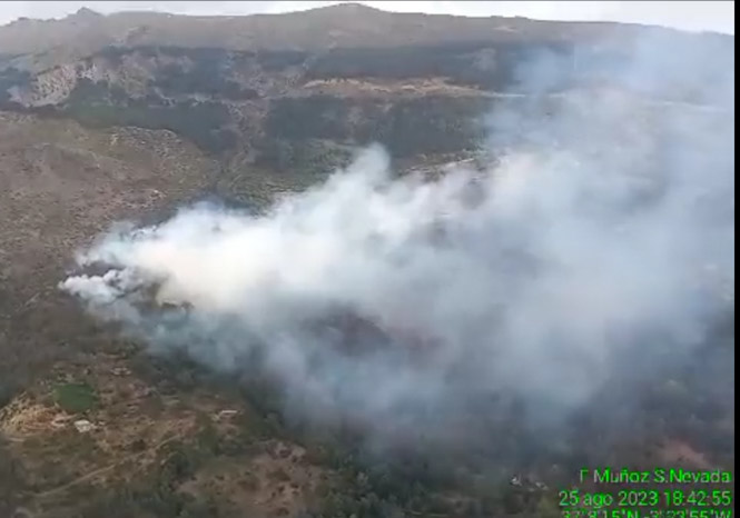 Lugar del incendio (INFOCA)