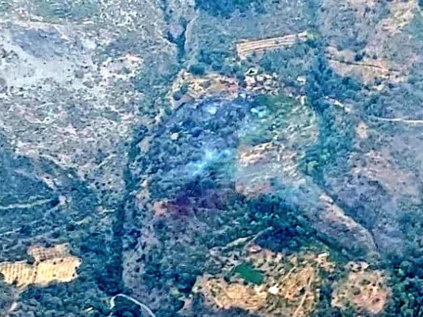 Lugar del incendio (INFOCA)