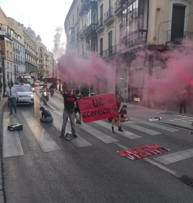 Imagen facilitada por Futuro Vegetal sobre la acción reivindicativa (FUTURO VEGETAL)