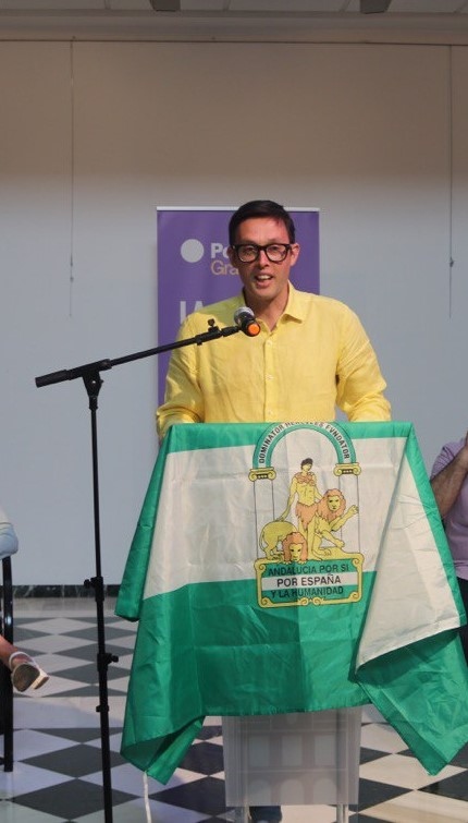 El coordinador provincial de Podemos, Manu Rios (PODEMOS)