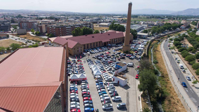 Vista aérea de la pasada edición del Salón del Vehículo de Ocasión, seminuevo y km 0 (FERMASA)