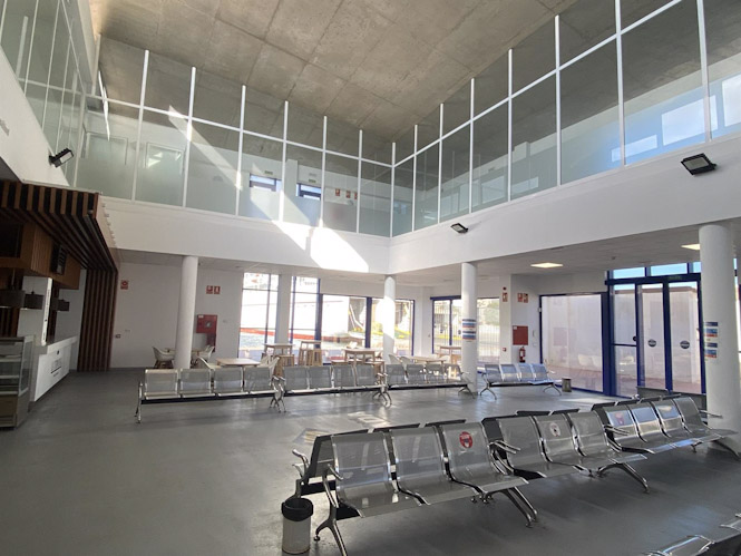 Interior de la terminal de pasajeros del Puerto de Motril (AUTORIDAD PORTUARIA)