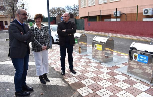 Visita a los nuevos contenedores soterrados (AYTO. ALBOLOTE)