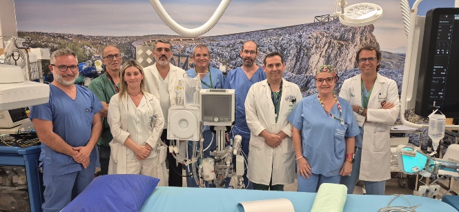 Foto de familia del equipo que ha llevado a cabo el estudio (HUSC)