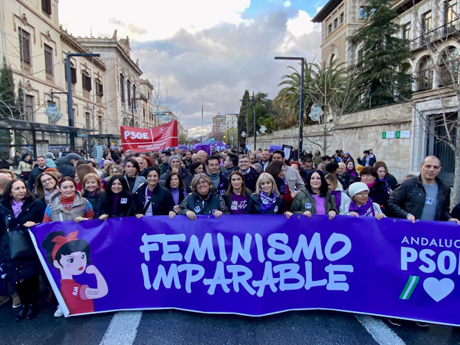 Manifestación por el 8M en Granada (PSOE GRANADA)