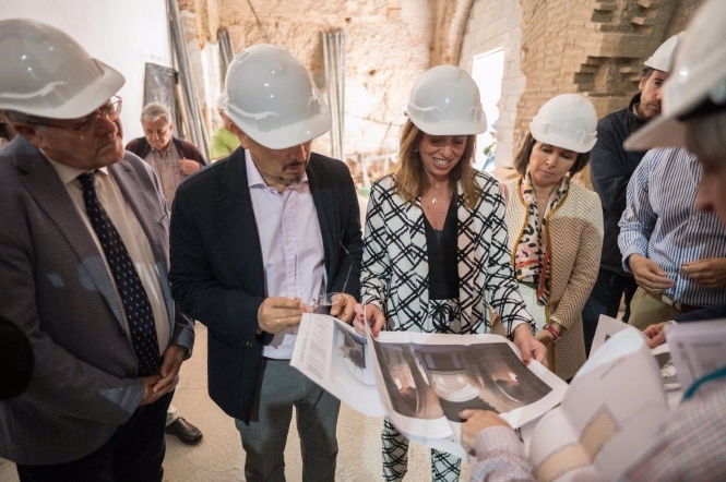 Visita a las obras de rehabilitación de la iglesia de San Andrés, en imagen de archivo (JUNTA DE ANDALUCÍA)