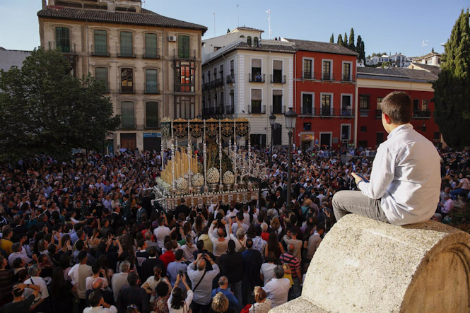 Semana Santa Granada 2019. Procesión de Nuestro Padre Jesús del Gran Poder (ÁLEX CÁMARA - EUROPA PRESS)
