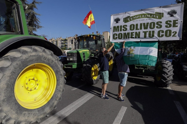 Agricultores y ganaderos de la provincia de Granada se manifiestan en sus tractores por las calles de Granada (ÁLEX CÁMARA - EUROPA PRESS) Agricultores y ganaderos de la provincia de Granada se manifiestan en sus tractores por las calles de Granada (ÁLEX CÁMARA - EUROPA PRESS)