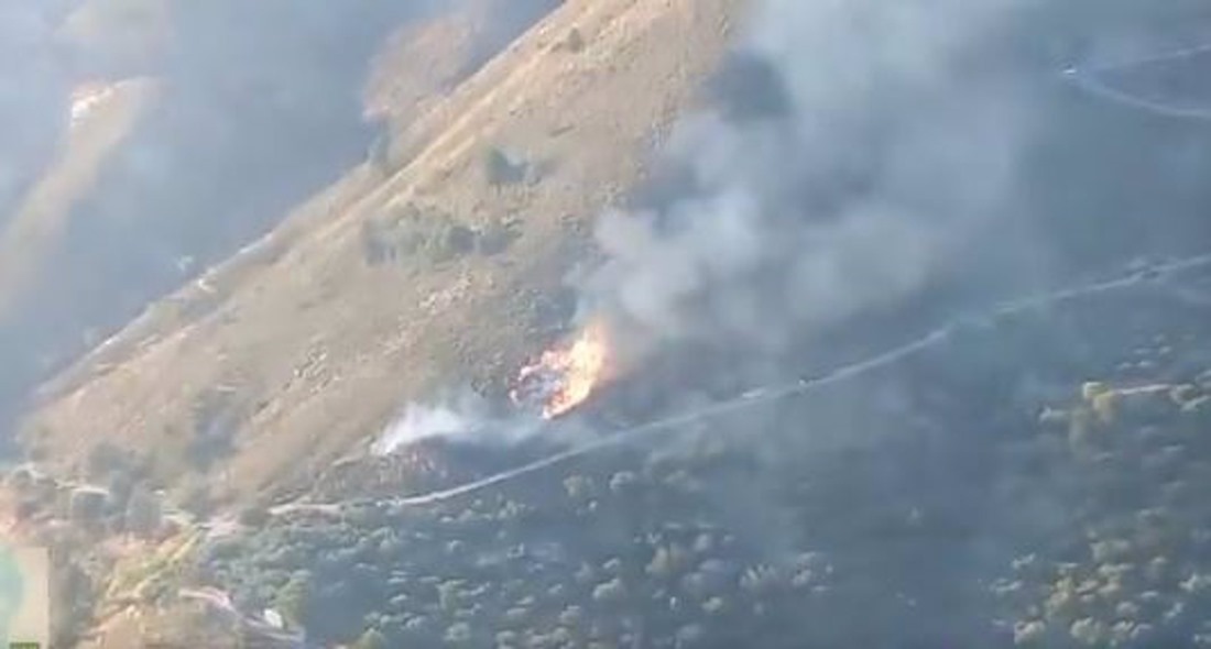 Incendio forestal declarado en el paraje Juan Bueno de Lanjarón (PLAN INFOCA)