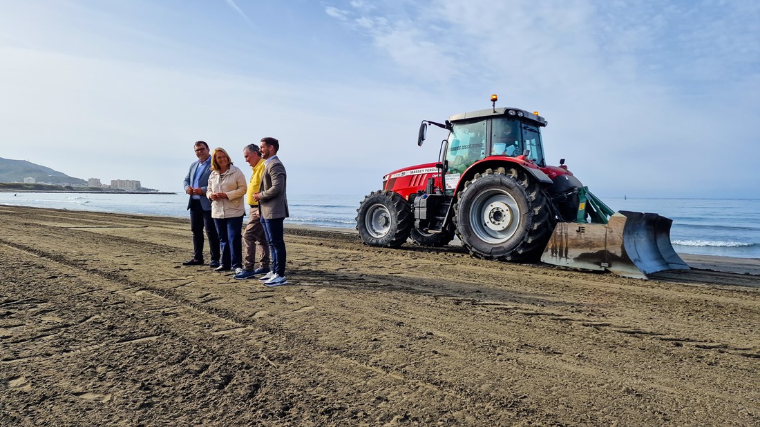 Visita a los trabajos de la PLaya de Las Azucenas (AYTO. MOTRIL)