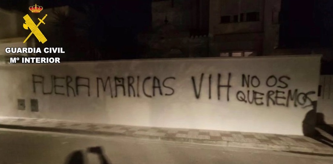 Pintadas homófobas (GUARDIA CIVIL)