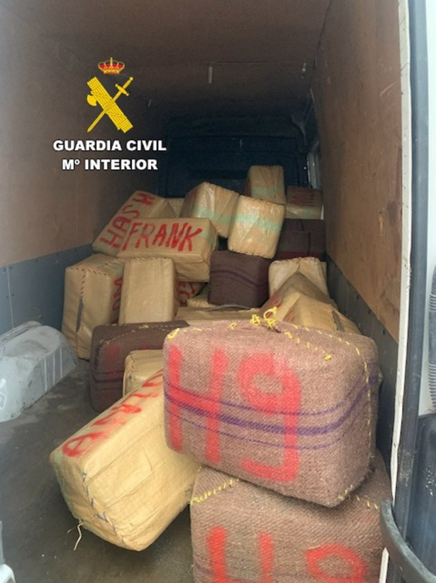 Fardos de hachís intervenidos por la Guardia Civil. Archivo (GUARDIA CIVIL)