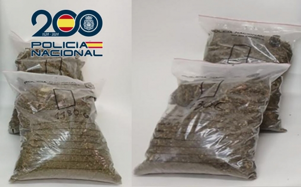 Marihuana incautada (POLICÍA NACIONAL) Marihuana incautada (POLICÍA NACIONAL)