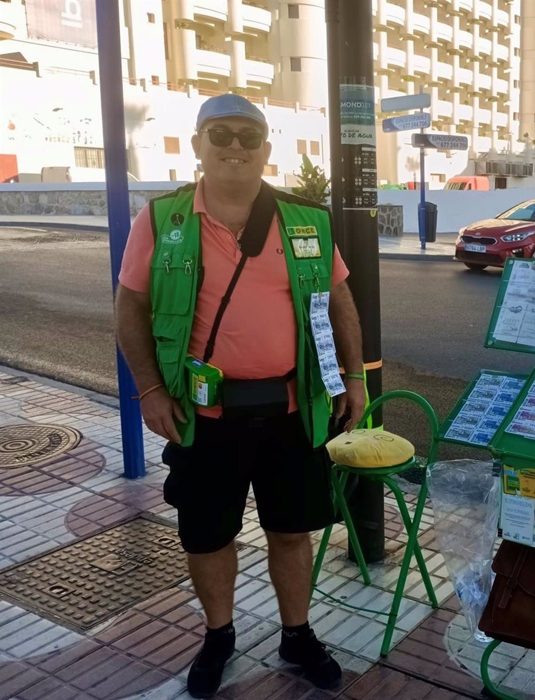 Juan Guerrero, vendedor de la ONCE (ONCE)