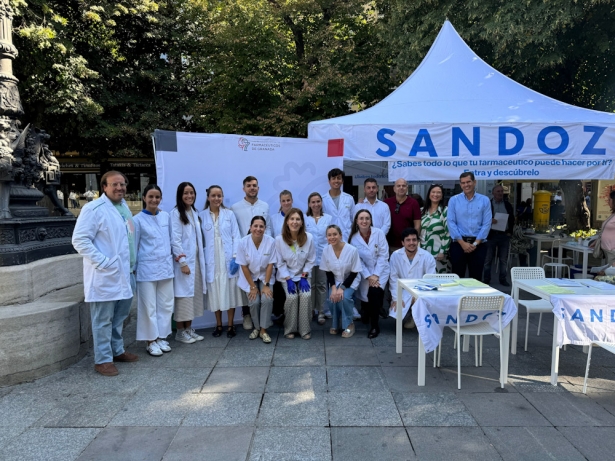 Stand instalado en Granada (COLEGIO FARMACÉUTICOS)
