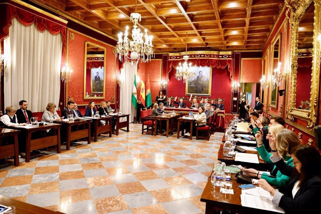 Pleno del Ayuntamiento de Granada, en imagen de archivo (PERFIL DEL AYUNTAMIENTO EN LA RED SOCIAL `X`)