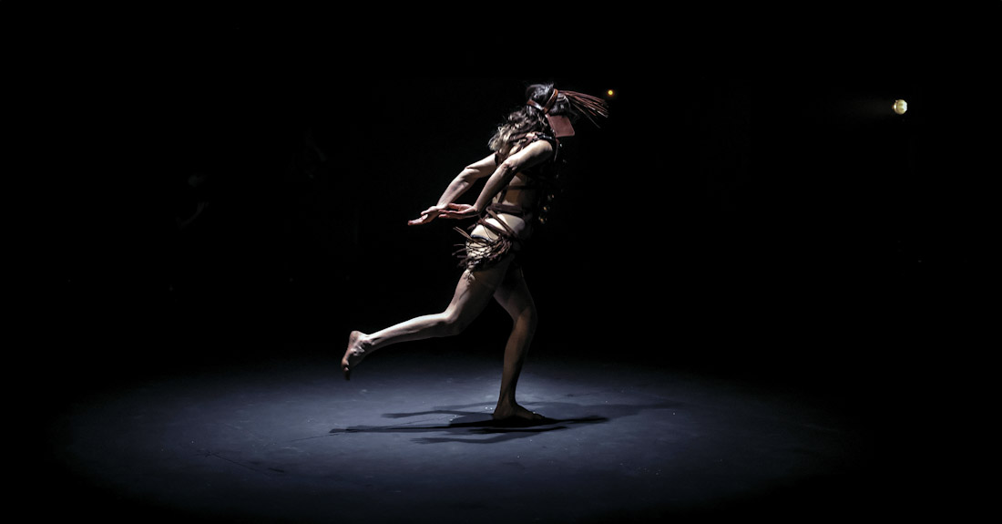 Luz Arcas durante la representación de `Mariana` (VIRGINIA ROTA)