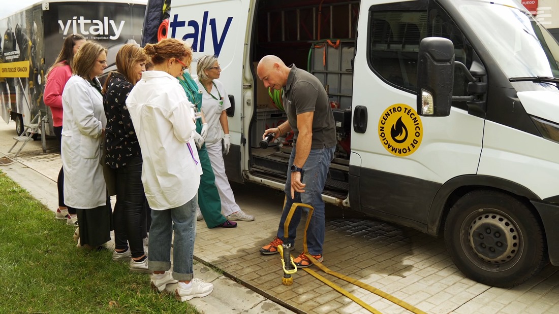 Formación contra incendios (HUSC)