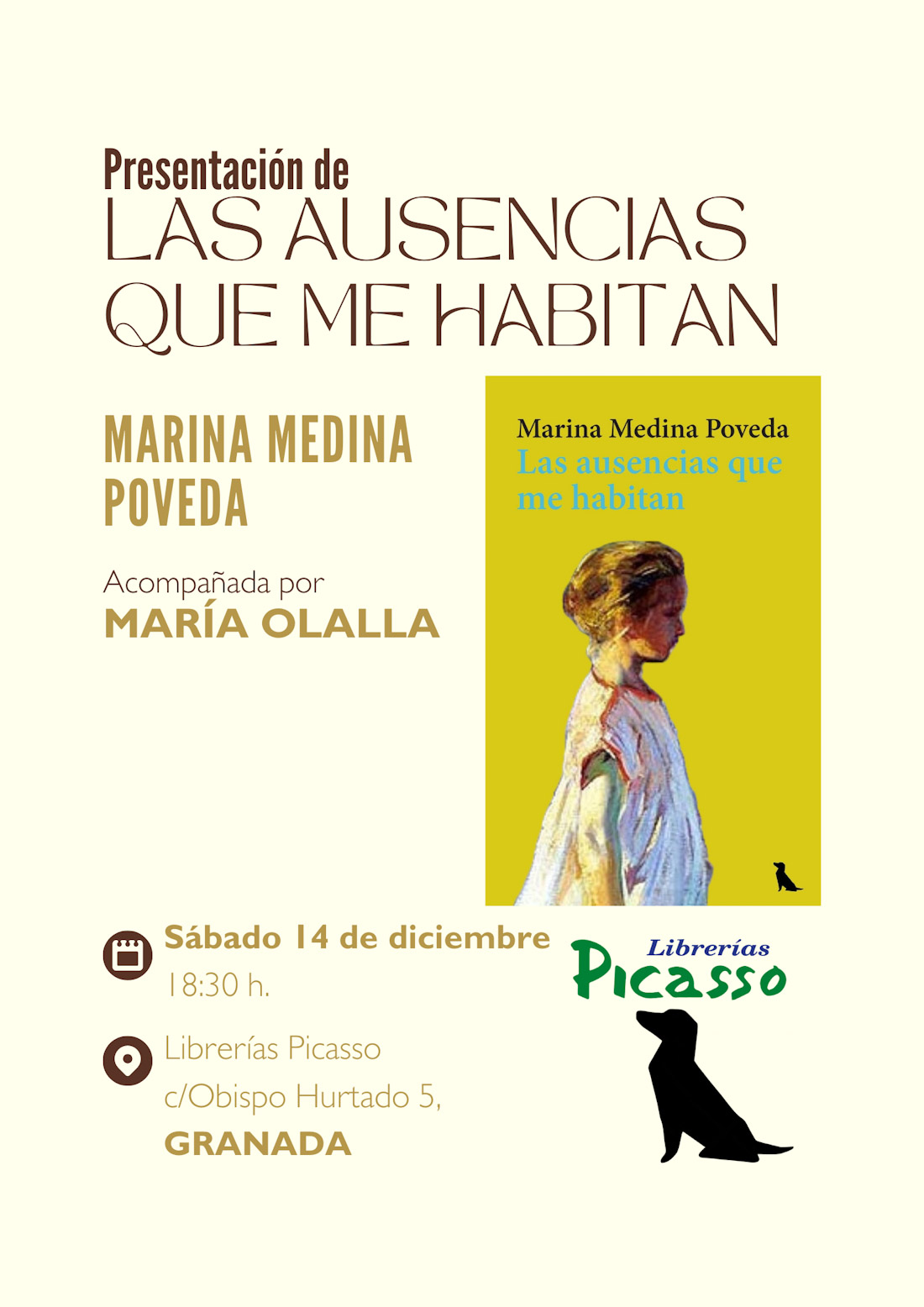 Cartel de la presentación del libro 