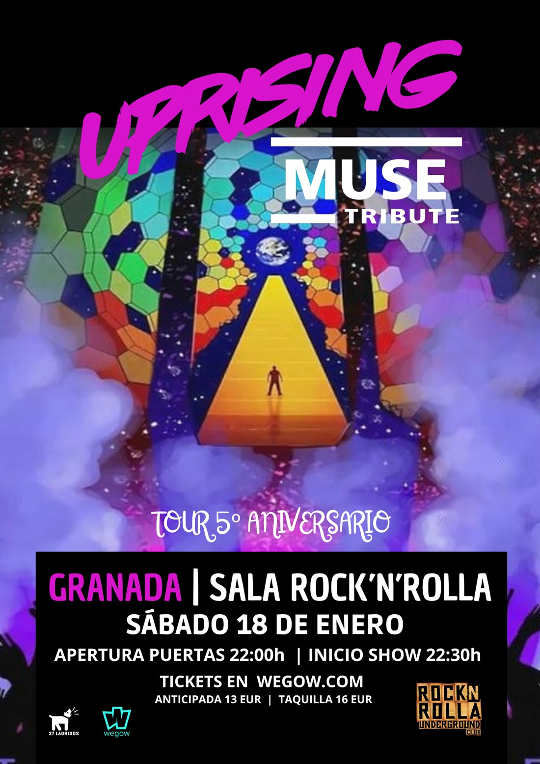 Cartel del concierto (27 LADRIDOS)