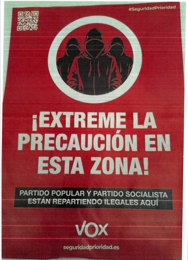 La Fiscalía abre diligencias por presunto delito de odio en unos pasquines de Vox (OBSERVATORIO DEL DISCURSO DE ODIO) La Fiscalía abre diligencias por presunto delito de odio en unos pasquines de Vox (OBSERVATORIO DEL DISCURSO DE ODIO)
